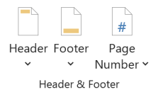 header footer